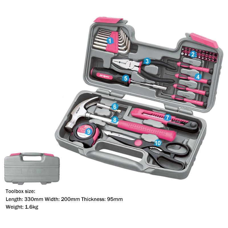Power Tools Pink - Pink Hand Tool Set Kit Electric