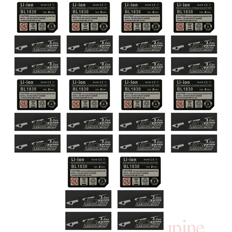 Power Tools Jack Hammer - 10 Sets BL1830 Tag Li-Ion Battery
