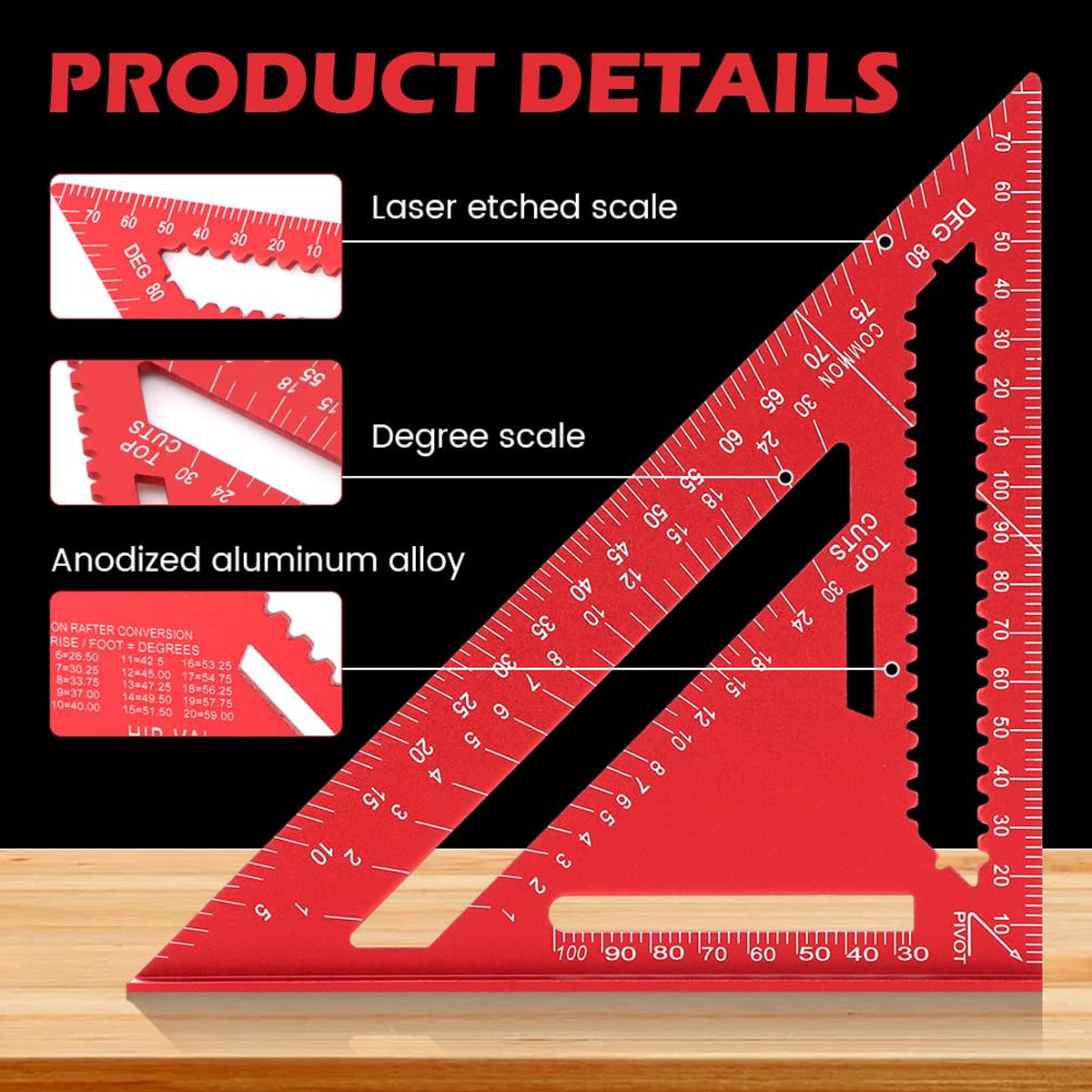 Aluminum Alloy Speed Square Hi - Power Tools Aldi 评论和价格