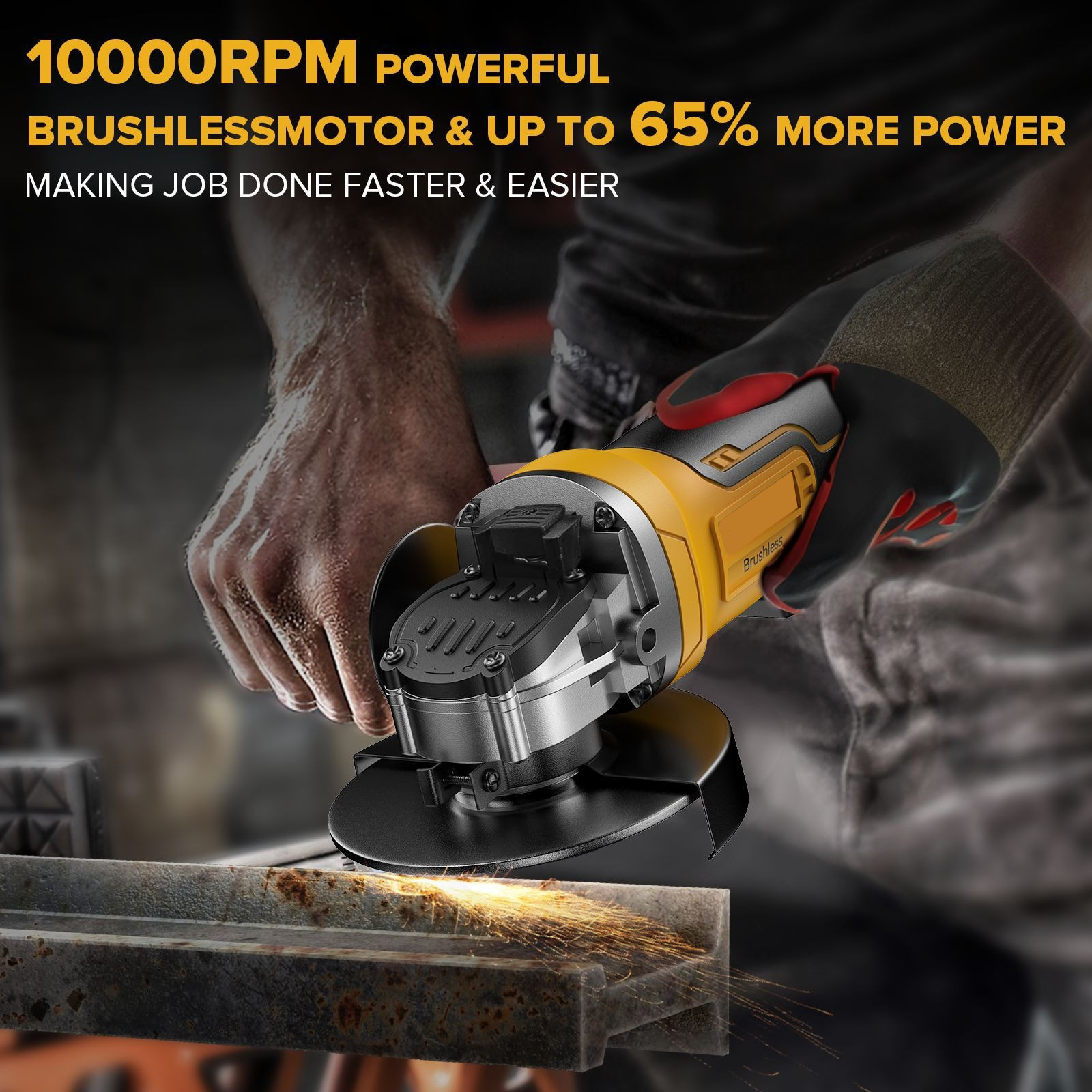 Brushless Angle Grinder 4 Gear - Power Tools Pink 评论和价格