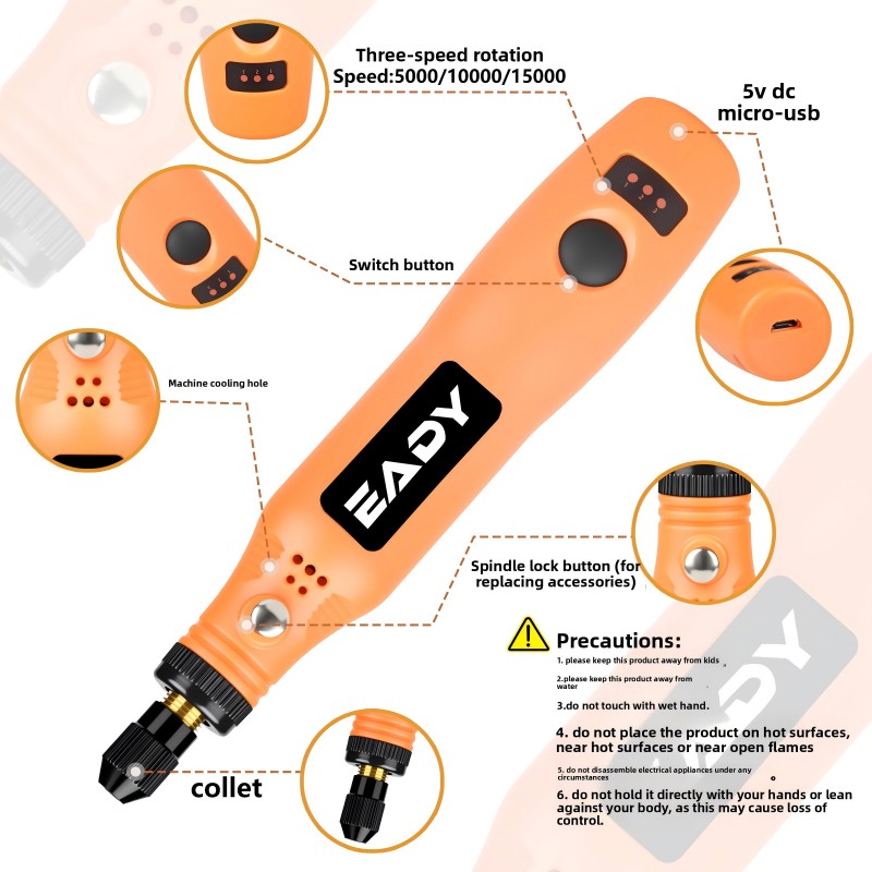 USB Cordless Rotary Tool Kit – - Power Tools Brand 评论和价格