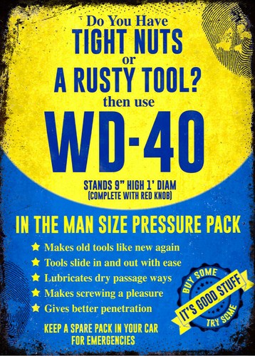 Vintage Retro WD40 Spray Garag - Power Tools Aldi 评论和价格