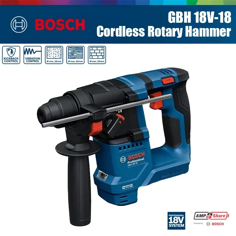 Bosch GBH 18V-18 Cordless Rota - Power Tools Hammer 评论和价格