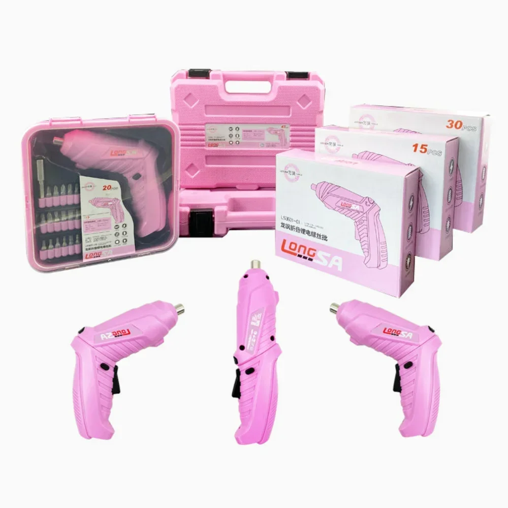 New Full Pink Electric Screwdr - Power Tools Pink 评论和价格
