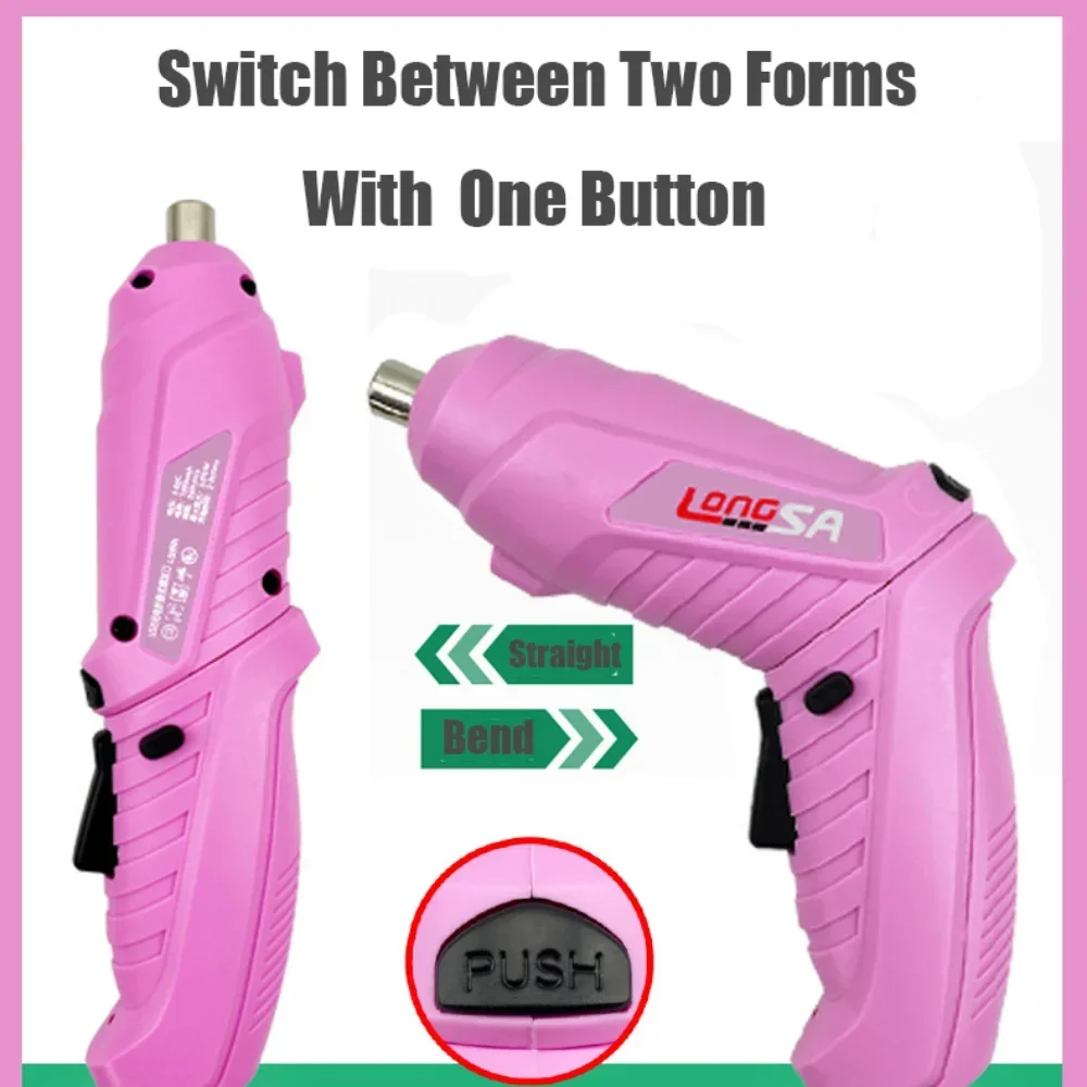 New Full Pink Electric Screwdr - Power Tools Pink 评论和价格