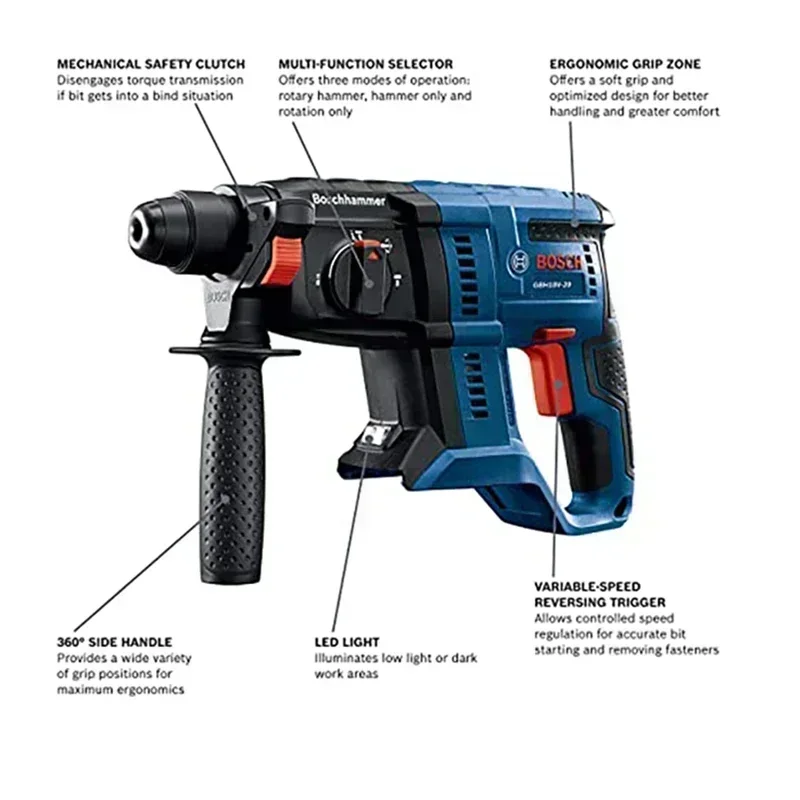 BOSCH GBH 180-LI Brushless Cor - Power Tools Hammer 评论和价格