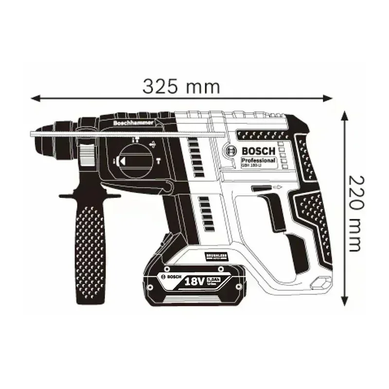 BOSCH GBH 180-LI Brushless Cor - Power Tools Hammer 评论和价格