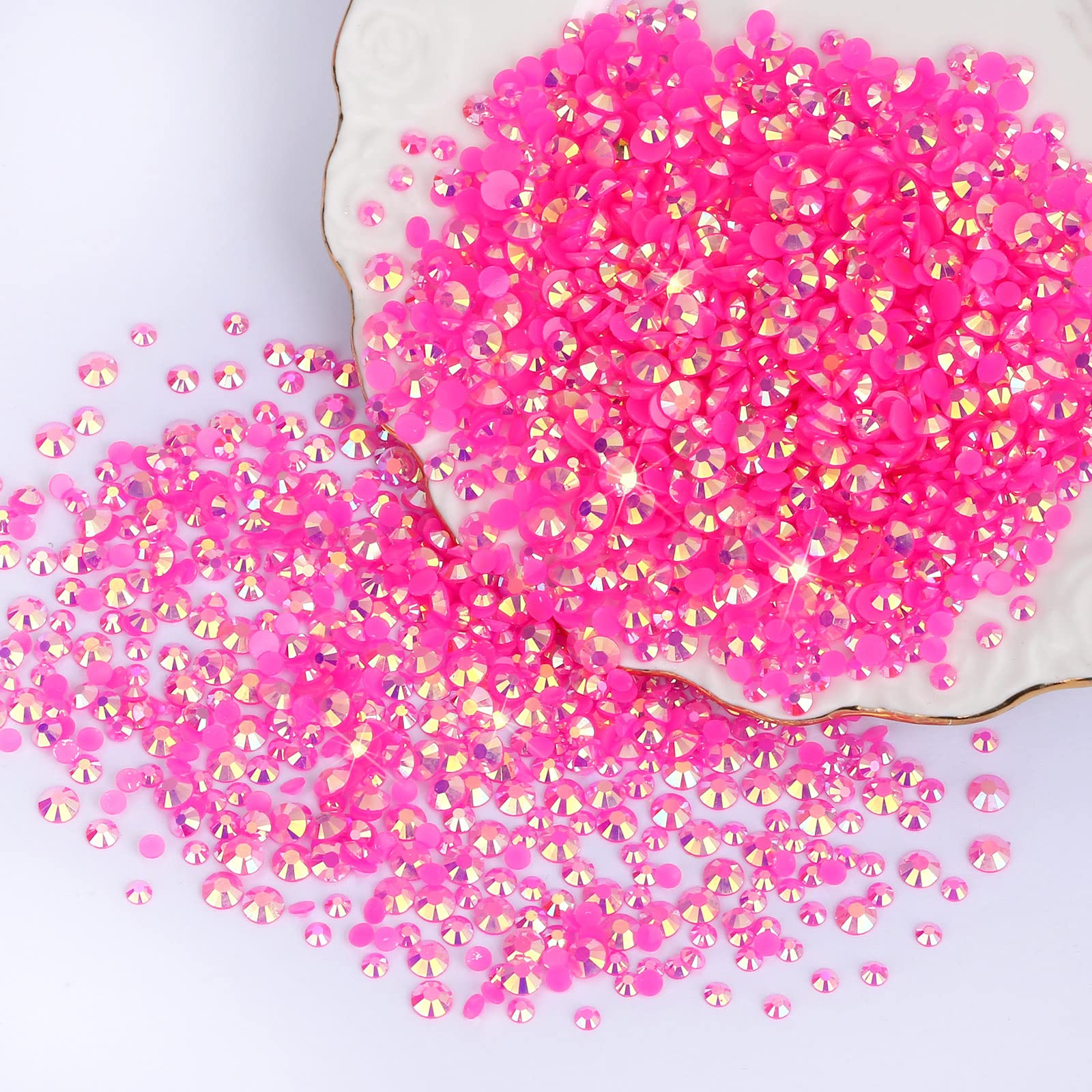 Hot Pink AB Resin Jelly Rhines - Power Tools Pink 评论和价格